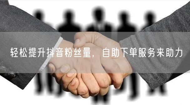 轻松提升抖音粉丝量，自助下单服务来助力