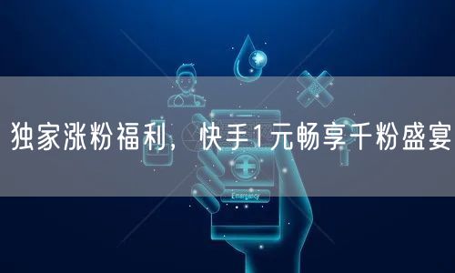 独家涨粉福利，快手1元畅享千粉盛宴